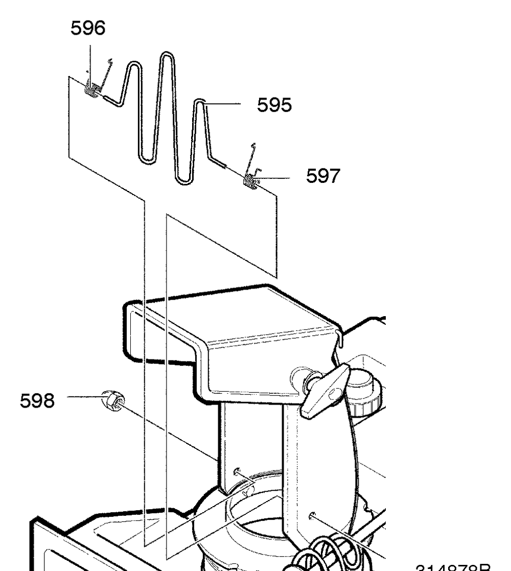 Chute Guard Diagram and Parts List for 622591X85NB 2005 Briggs and Stratton Snow Blower